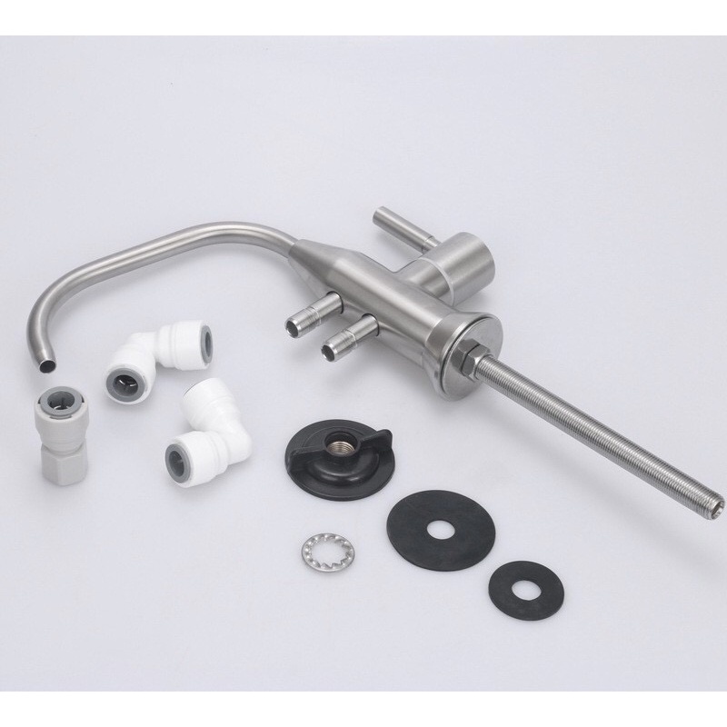 Vòi nước INOX 304 siêu xịn dành cho máy lọc nước điện giải ion kiềm Kangen phi 10