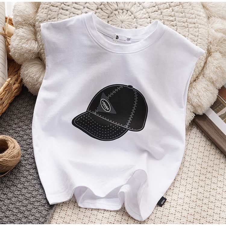 Áo ba lỗ bé trai bé gái chất cotton 6 - 65kg - Áo Lakuer