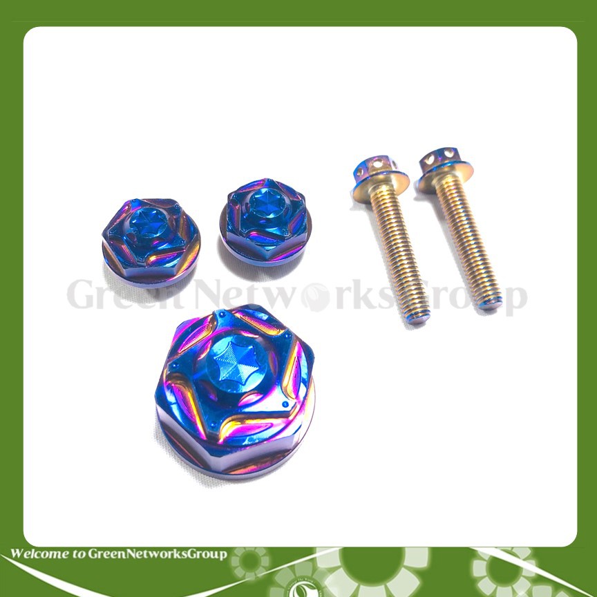 Bộ 5 ỐC Titan gắn Chảng Ba dành cho Raider Fi , Satria FiGreennetworks