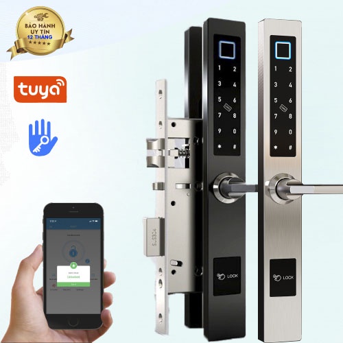 Ultralock Khóa vân tay cửa nhôm xingfa UL-AC1019ZM app TTLOCK/Tuya wifi Chất liệu Thép Không gỉ cao cấp