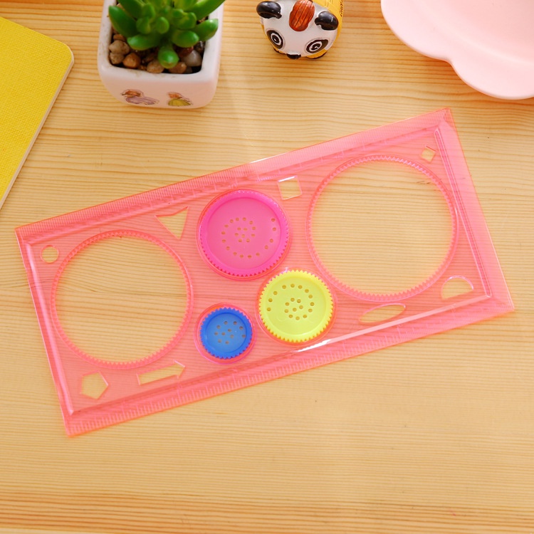 1 Thước Xếp Hình Bốn ngàn Thước Nhỏ Trong Suốt Họa Tiết Hoa Tươi Sáng Sáng Tạo Dễ Thương Dùng Trong Trường Học