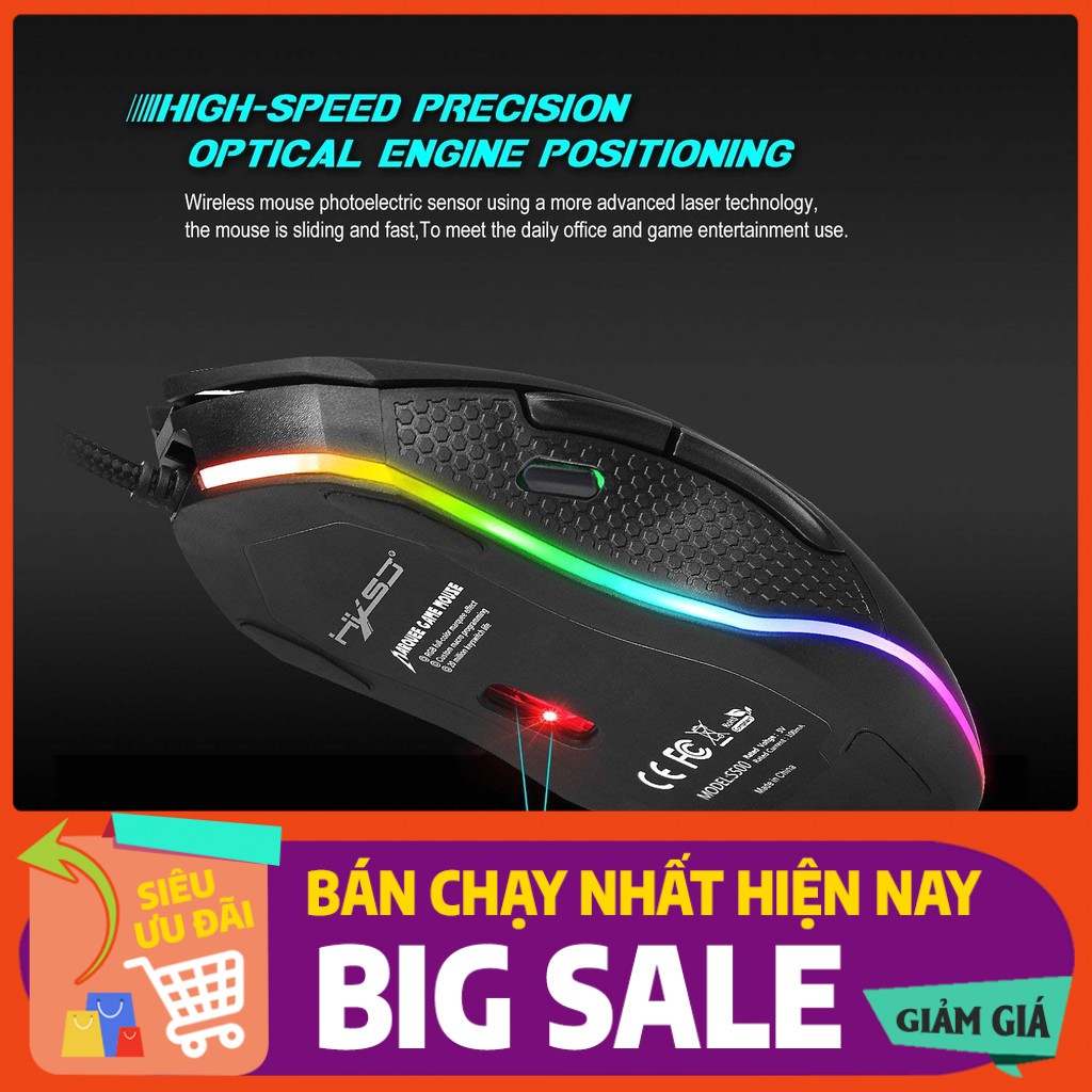 Chuột Gaming HXSJ S500 | RGB Gaming Mouse