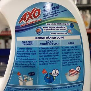 Nước tẩy AXO thanh khiết 800ml