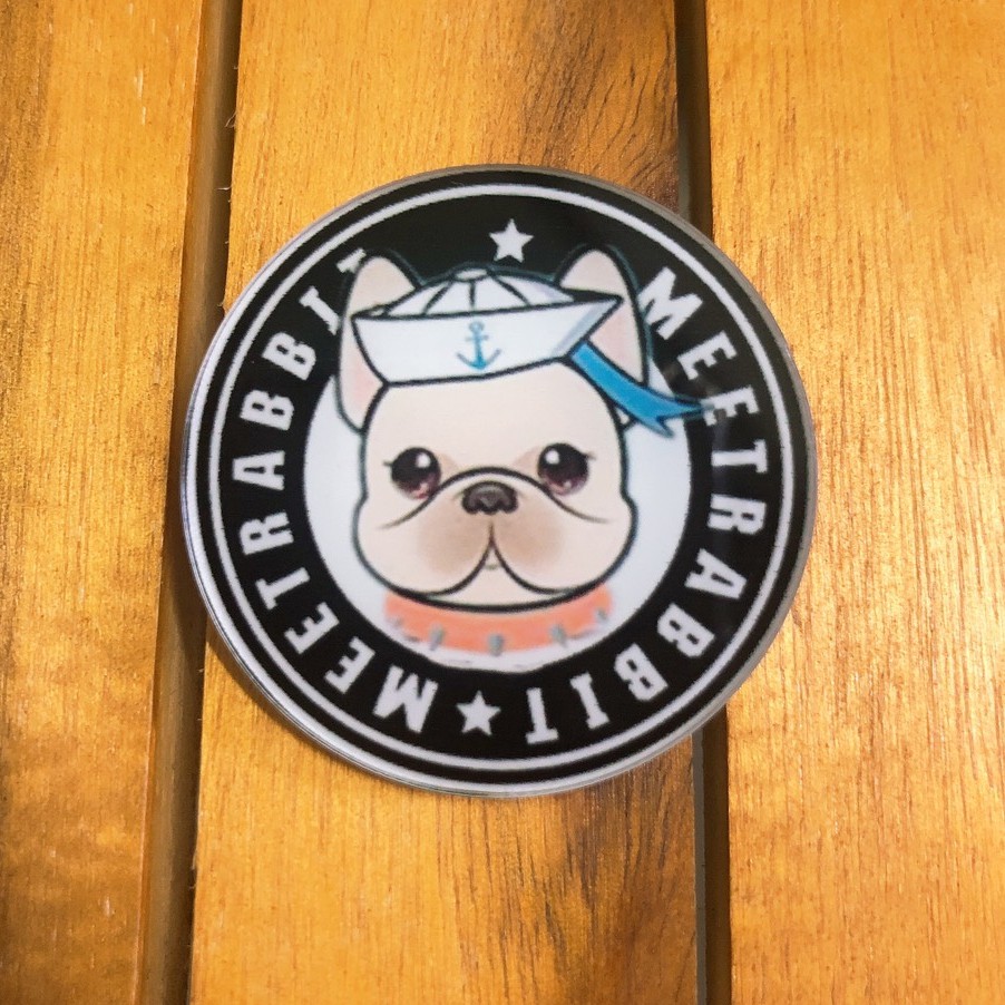 Huy hiệu, pin cài áo phong cách Harajuku chó ngầu CT713