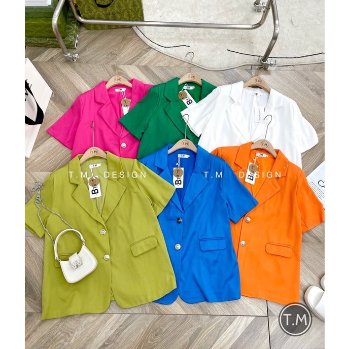 Áo khoác vest cộc tay 2 lớp