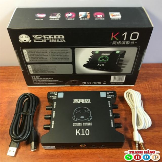 Sound card XOX K10 thu âm livestream