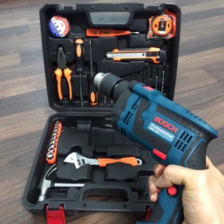 Máy khoan tường sắt gỗ 13 ly Bosch full đồ nghề, lõi đồng chuẩn loại 1!!!!!!