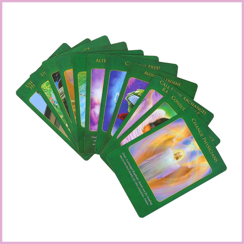 Bộ Bài Tarot Phiên Bản Tiếng Anh Archangel Raphael Healing Oracle Cho Người Mới Bắt Đầu