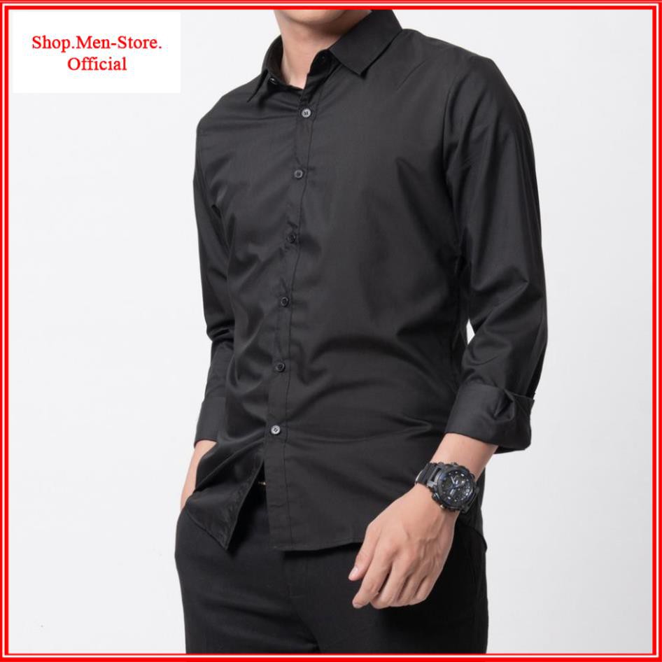 Áo Sơ Mi Nam Thời Trang Công Sở vải lụa nến chống Nhăn Cao Cấp