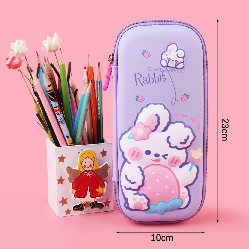 Hộp Bút 3D Nổi Nhiều Mẫu Hoạt Hình Cho Bé Trai và Bé Gái