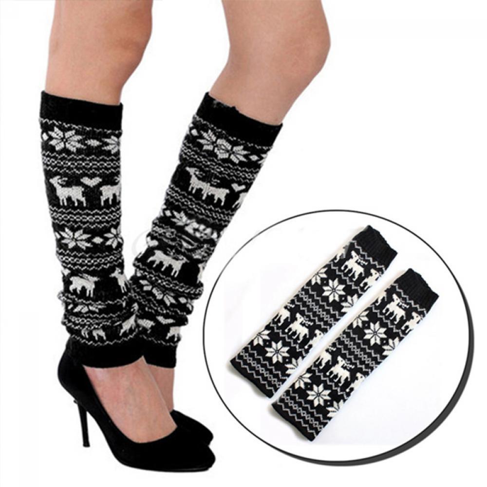 Quần Legging Họa Tiết Hươu Xinh Xắn Theo Phong Cách Mùa Đông