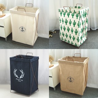 Thùng để đồ giặt vải CANVAS phong cách RETRO