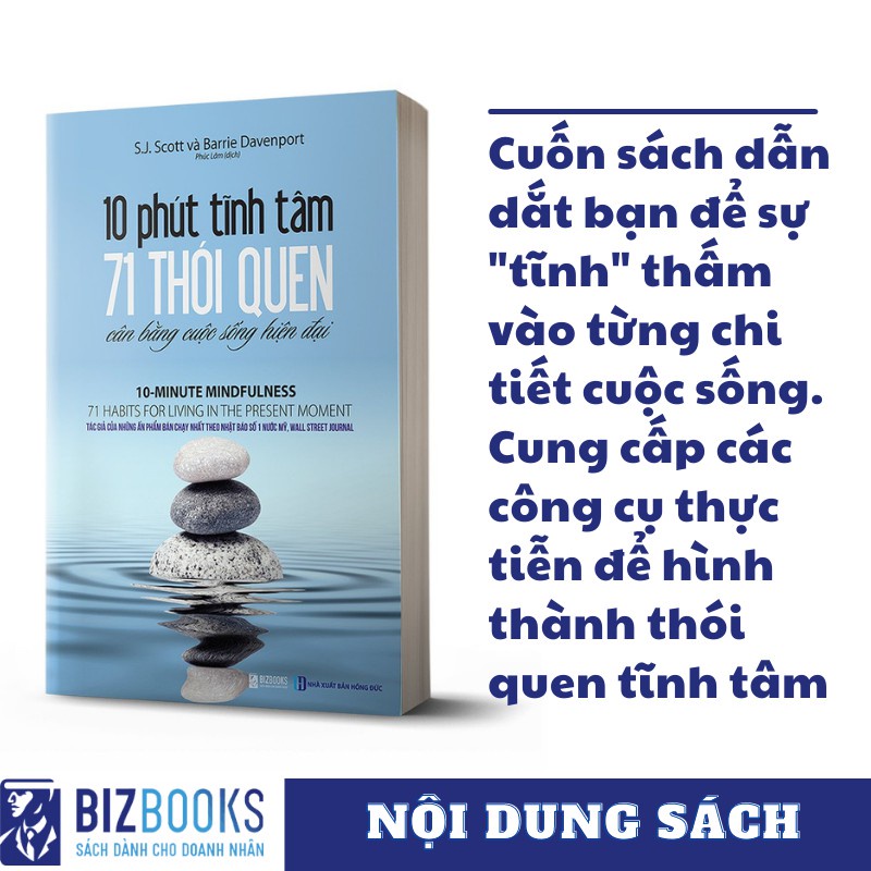 Kèm Quà Tặng Sách - BIZBOOKS - 10 Phút Tĩnh Tâm - 71 Thói Quen Cân Bằng Cuộc Sống Hiện Đại - 1 BEST SELLER