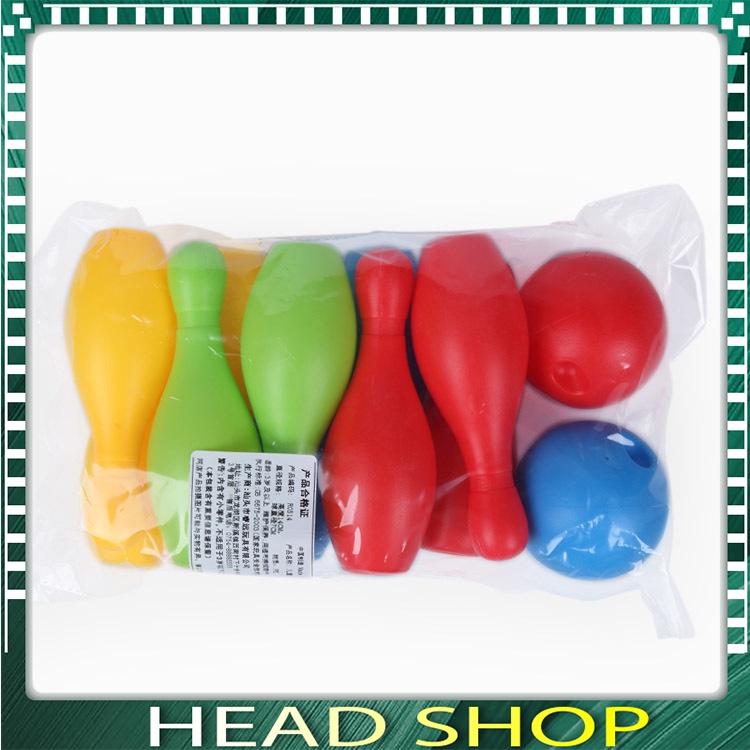 ĐỒ CHƠI BOWLING, BỘ BÓNG VÀ CHAI BOWLING CHO BÉ RÈN LUYỆN VẬN ĐỘNG HEADSHOP