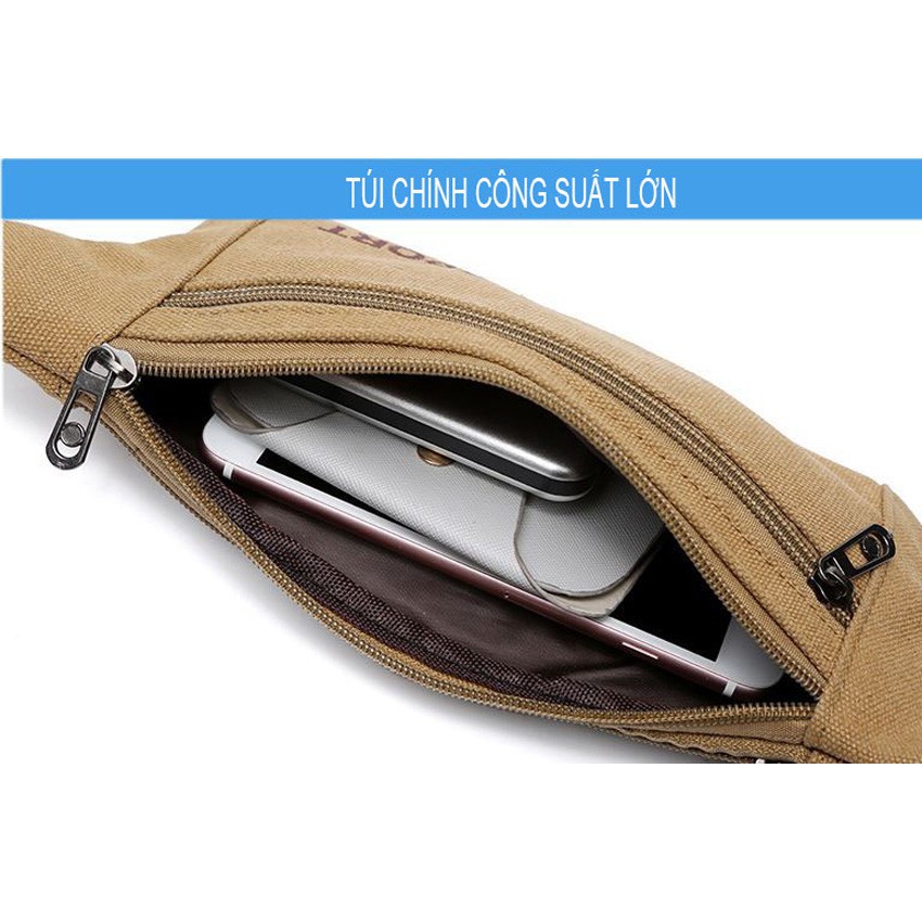 [FreeShip-Hàng Siêu Cấp] Túi đeo hông vải bố cao cấp bền đẹp | BigBuy360 - bigbuy360.vn