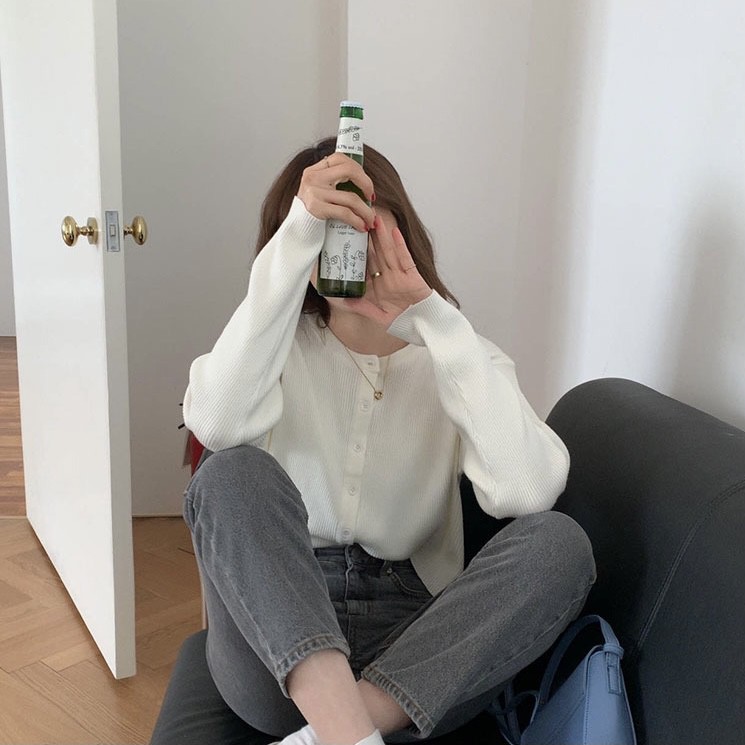 Áo khoác cardigan cổ tròn chất mịn - AK511 | BigBuy360 - bigbuy360.vn