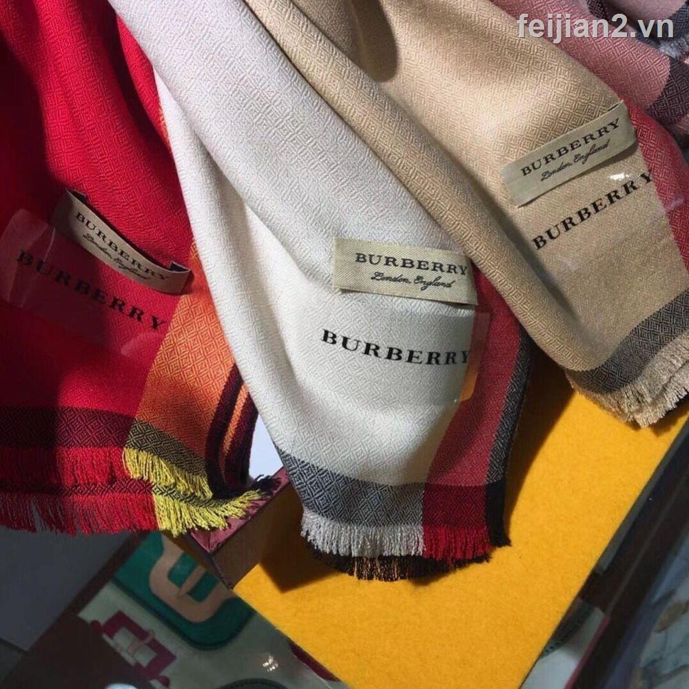 ☌Hàng Có Sẵn! Burberry! Khăn Choàng Cổ Bằng Vải Cashmere Cao Cấp