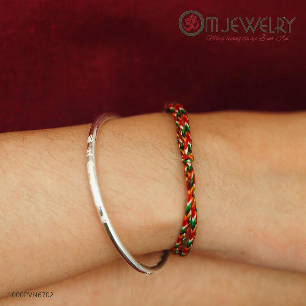 VÒNG TAY KHẮC LỤC TỰ OM MANI PADMEHUM S950