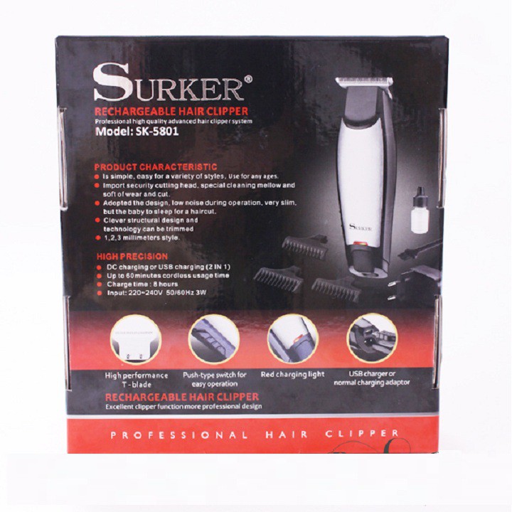 Tông đơ chấn viền SURKER SK-5801