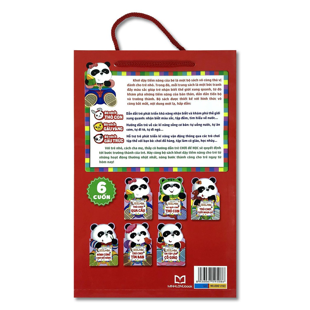 Sách - Bộ sách Gấu Trúc - Khơi dậy tiềm năng của bé (bộ 6q) | BigBuy360 - bigbuy360.vn