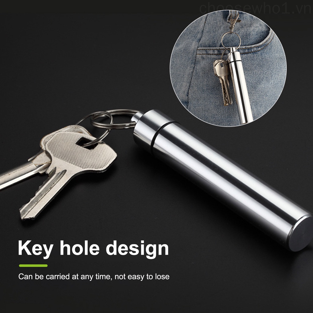 Set 3 tăm xỉa răng bằng thép không gỉ có thể tái sử dụng kèm giá đỡ