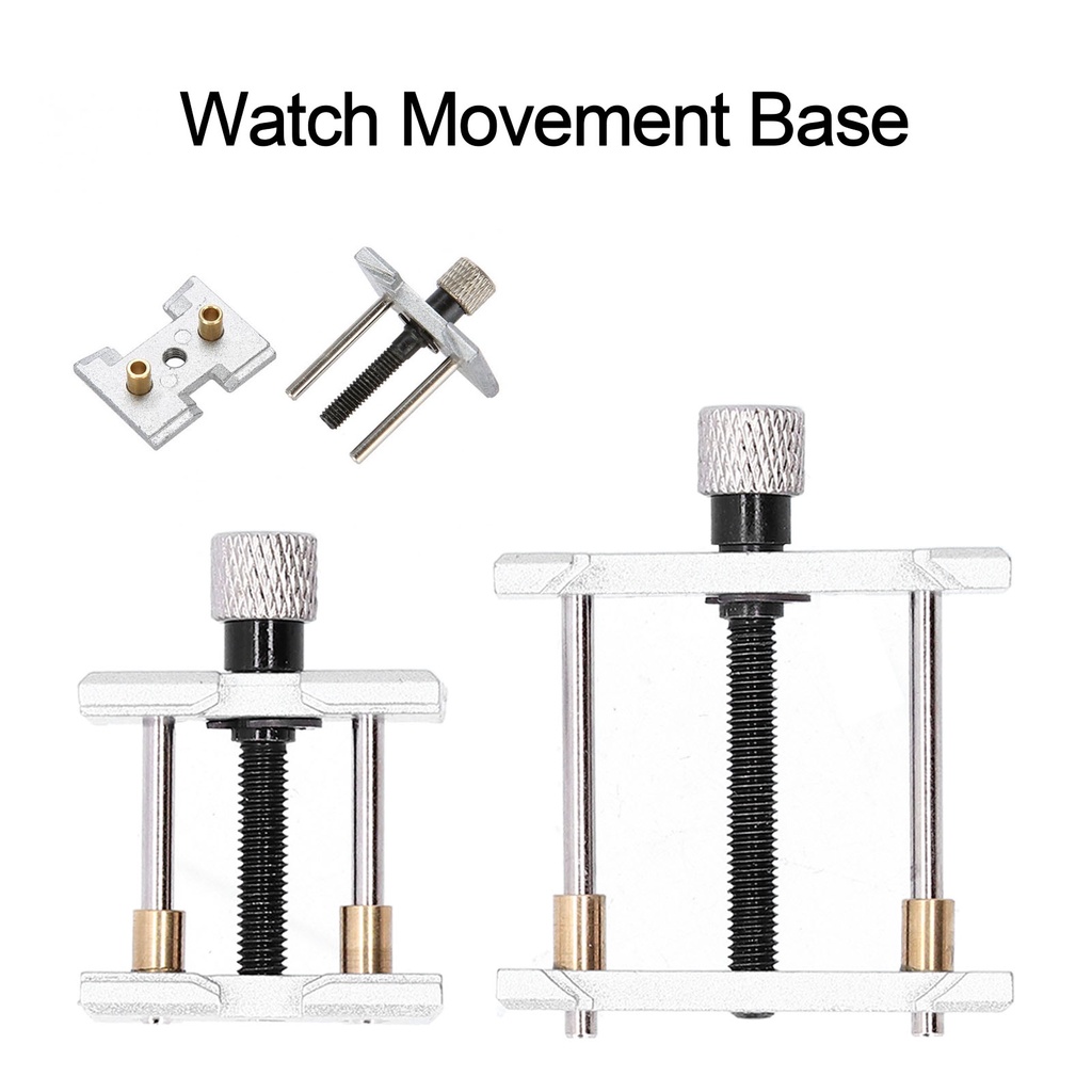 Set 2 đế kẹp sửa chữa máy đồng hồ đeo tay bằng thép