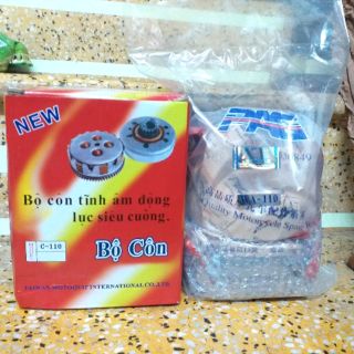 Bộ ly hợp Wave Thái 110cc hãng PAG (full bộ côn truyền động Đài Loan cho xe máy Honda)
