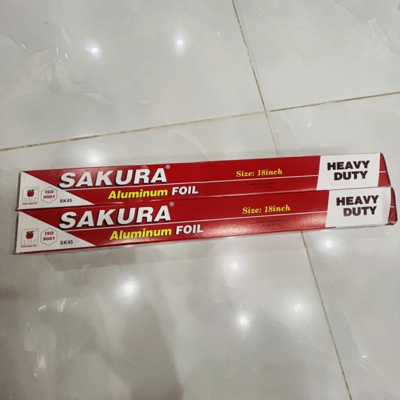 Giấy bạc màng nhôm SAKURA ALUMINUM FOIL size 18inch