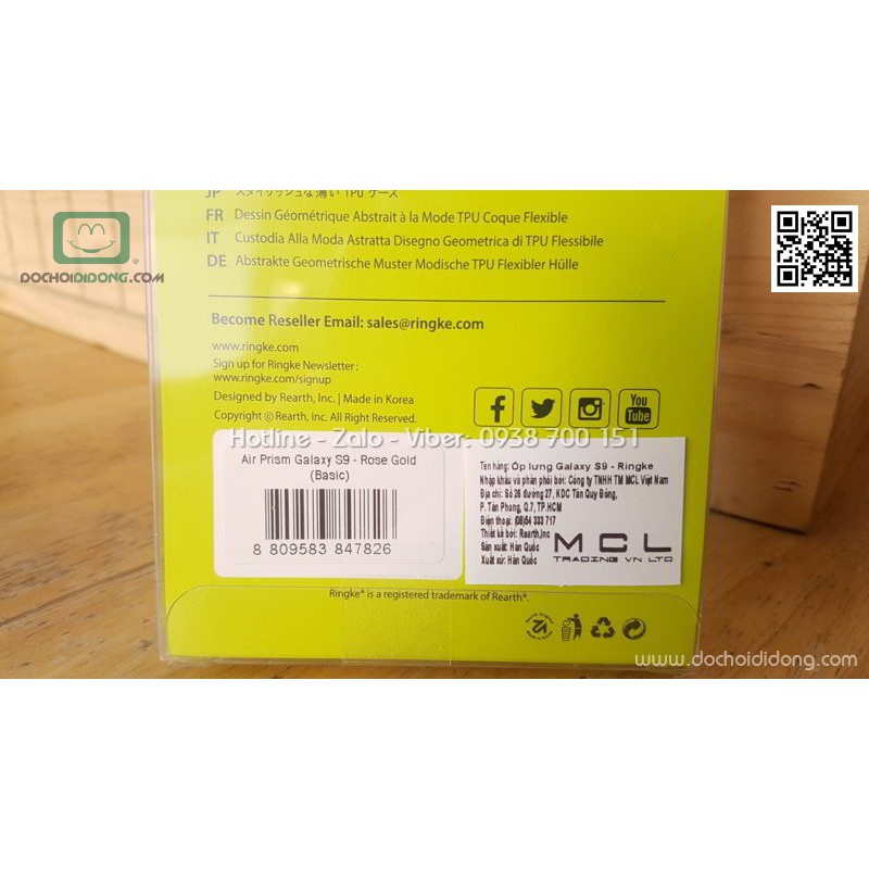 Ốp lưng Samsung S9 Ringke Air Prism