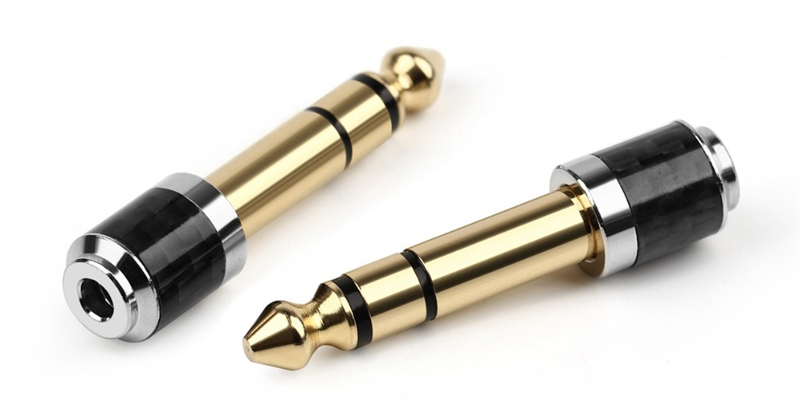 1 Đầu Nối Âm Thanh Chuyển Từ 6.35mm 1 / 4 "Sang Ổ Cắm 3.5mm 1 / 8" Cái