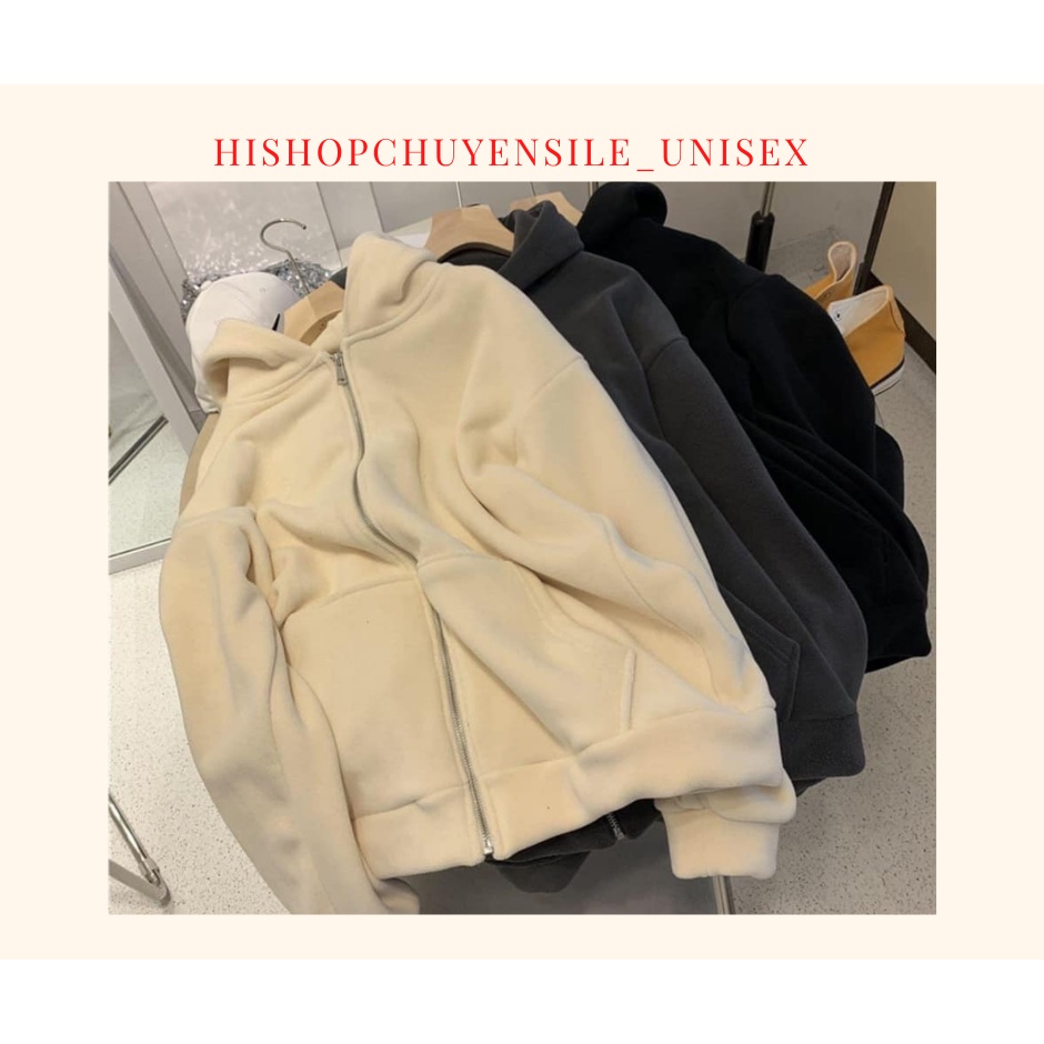 Áo Khoác Nỉ Lót Lông - Dành cho người dưới 55kg