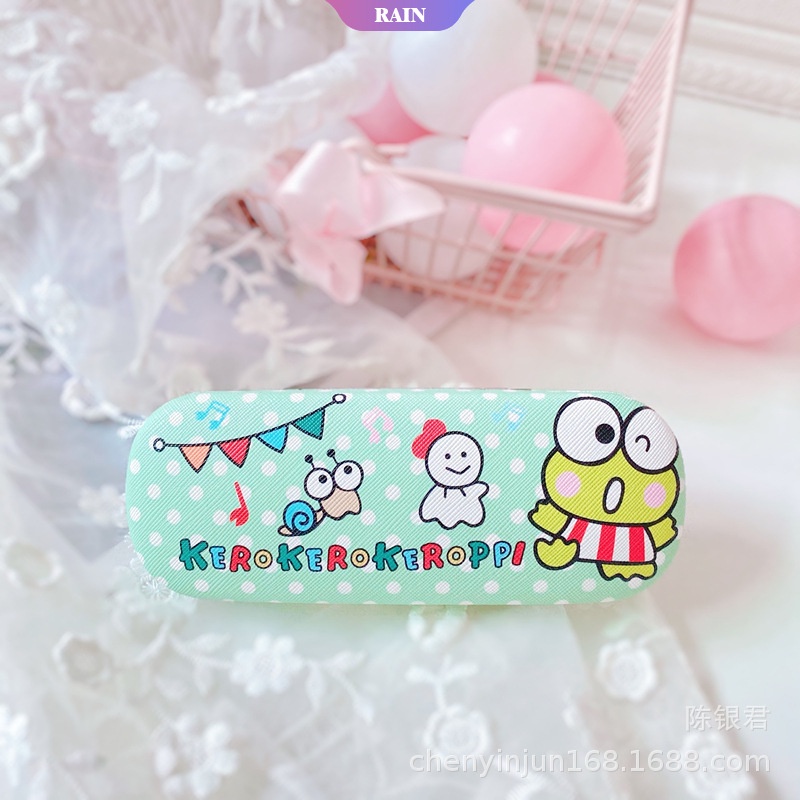 SANRIO Hộp Đựng Mắt Kính Bằng Da PU Họa Tiết Hoạt Hình Cinnamoroll Kuromi Đáng Yêu Chống Rơi Vỡ