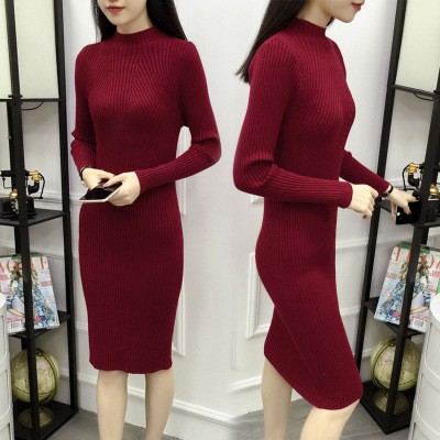 (Hàng sẵn) Váy len dáng dài