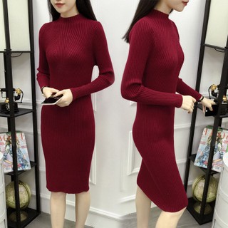 (Hàng sẵn) Váy len dáng dài