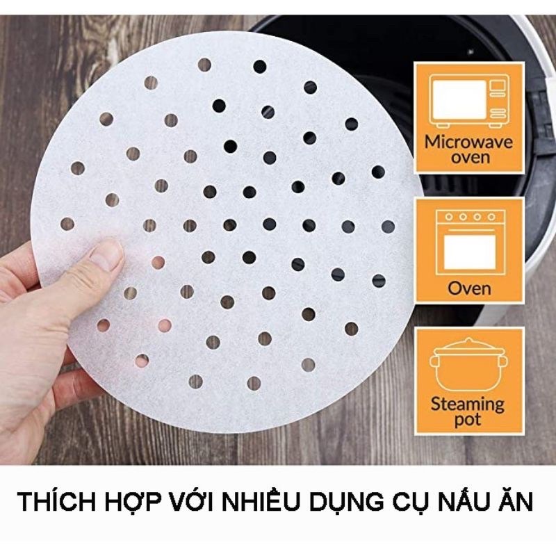 Giấy lót chống dính Hấp - Chiên Kokusai (30 tờ)