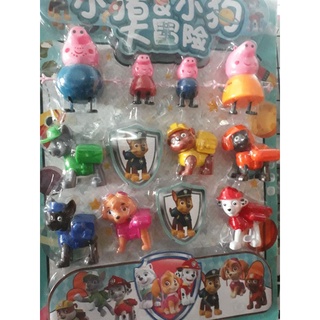 vĩ đồ chơi đội chó cứu hộ và heo peppa !!!!