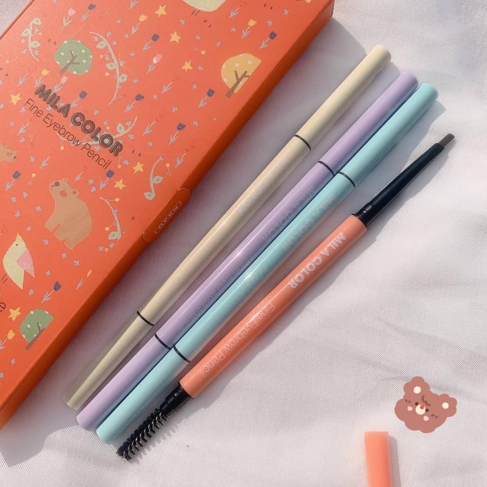 Hộp 4 Chì Kẻ Mày Đầu Mảnh Dễ Kẻ MILA COLOR Thái Lan | BigBuy360 - bigbuy360.vn