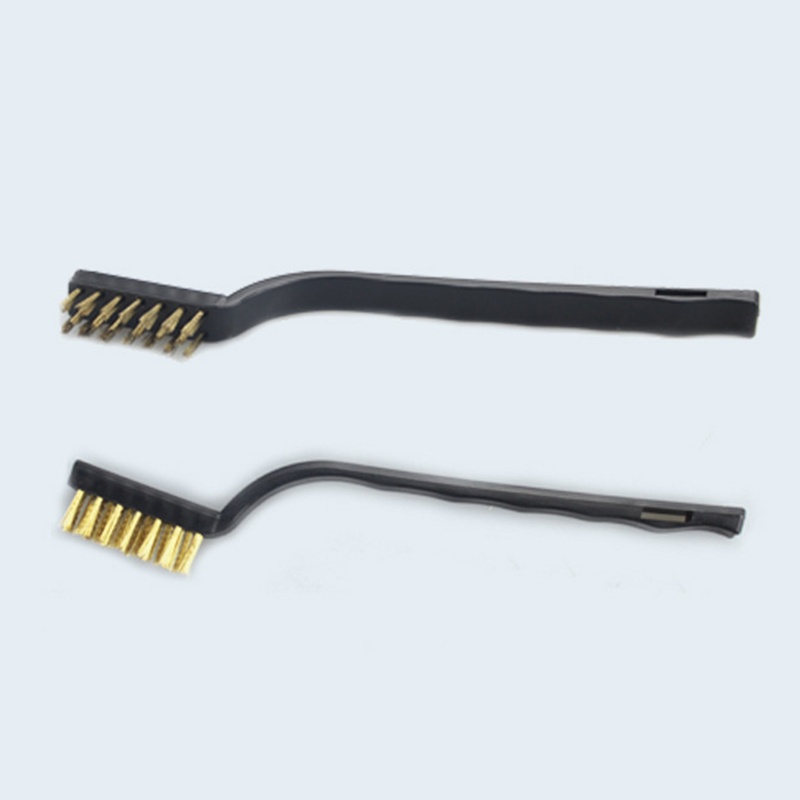 Bộ 3 Bàn Chải Sợi Dây Vệ Sinh Bếp Ga Với Tay Cầm Cong