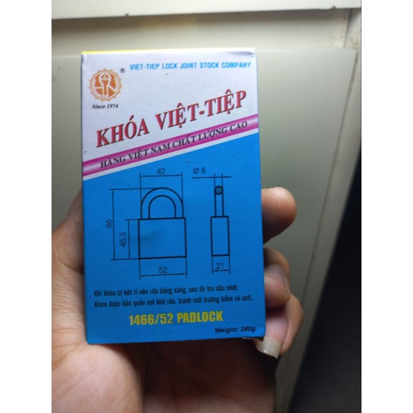 Khóa cửa Việt Tiệp chống trộm, khóa treo gang Việt Tiệp
