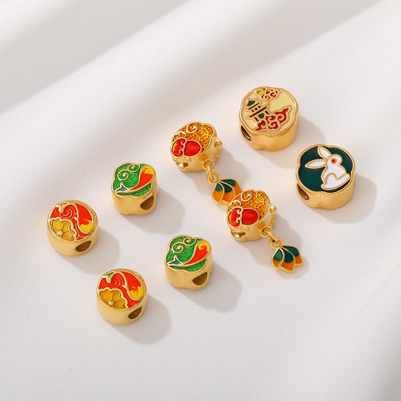 Bộ Hạt Ngọc Bích/Cá Koi/ Thỏ/ Cá Koi Làm Vòng Tay/Dây Chuyền Thủ Công diy