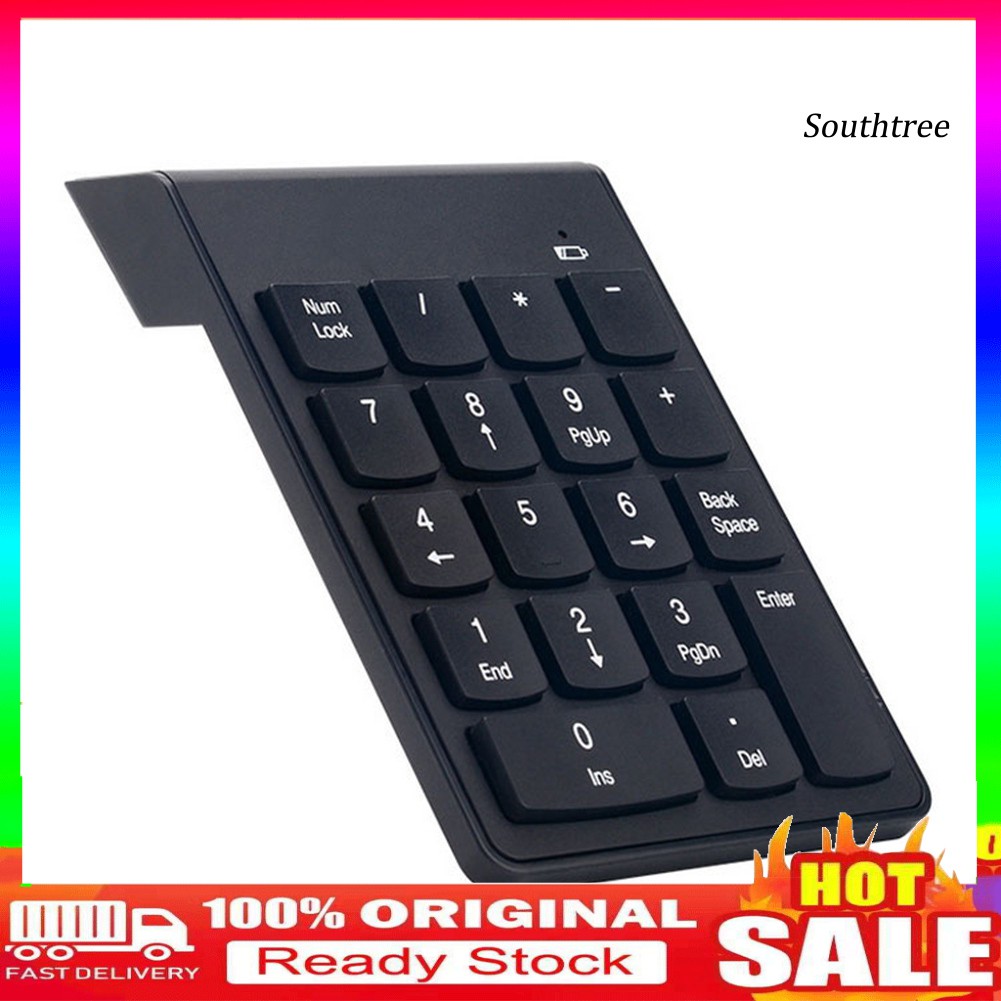 Bàn phím số không dây 18 phím trọng lượng 2.8g chất lượng cao cho máy tính
