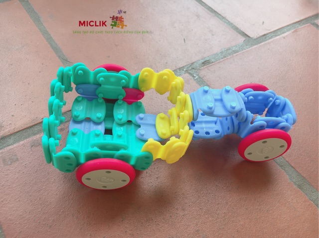 Đồ Chơi Lắp Ghép Thông Minh Miclik S + wheels Cho Bé
