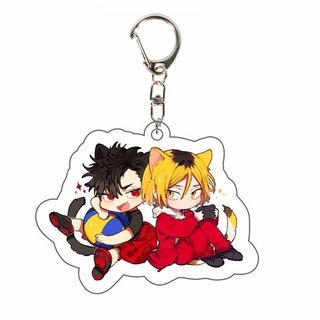 (COUPLE) Móc khóa HAIKYUU!! ver Tai Mèo và Cánh Chim VUA BÓNG CHUYỀN anime chibi mica trong acrylic xinh xắn độc đáo