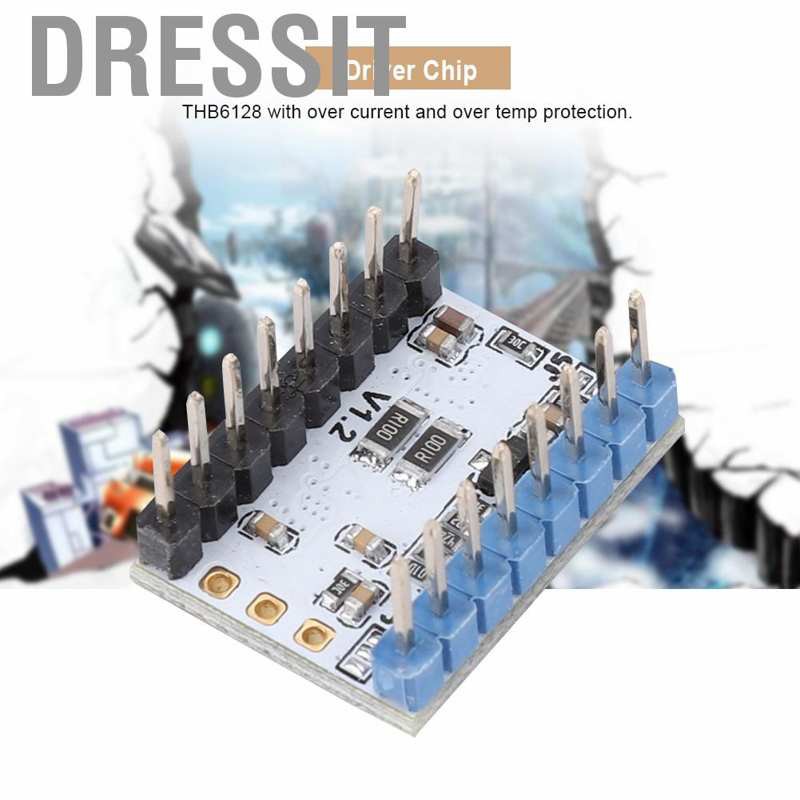 Dressit SD6128 3D Printer Step Stick 128 Module Stepper Motor Driver with Heat Sink CM