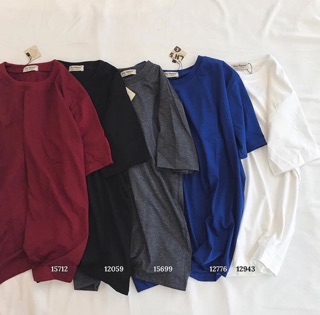 ÁO PHÔNG UNISEX TRƠN BASIC ĐỦ MÀU