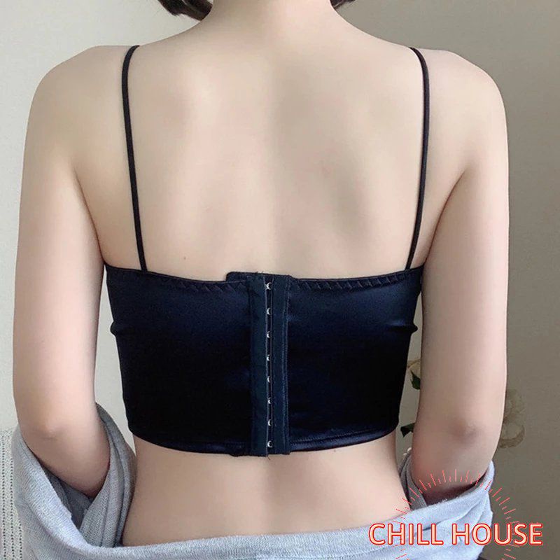 Áo bra satin phi bóng bản to Hàng đẹp - CHILLHOUSE