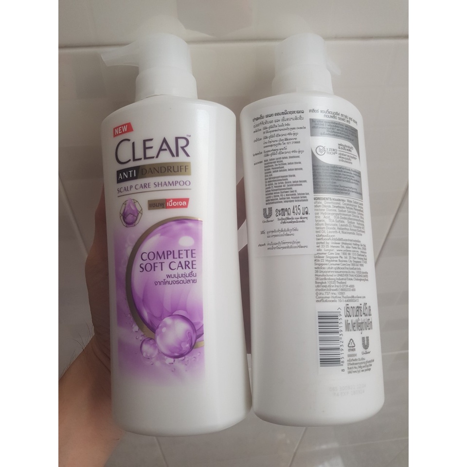 Dầu gội Clear Hoa Tím Thái Lan 435ml