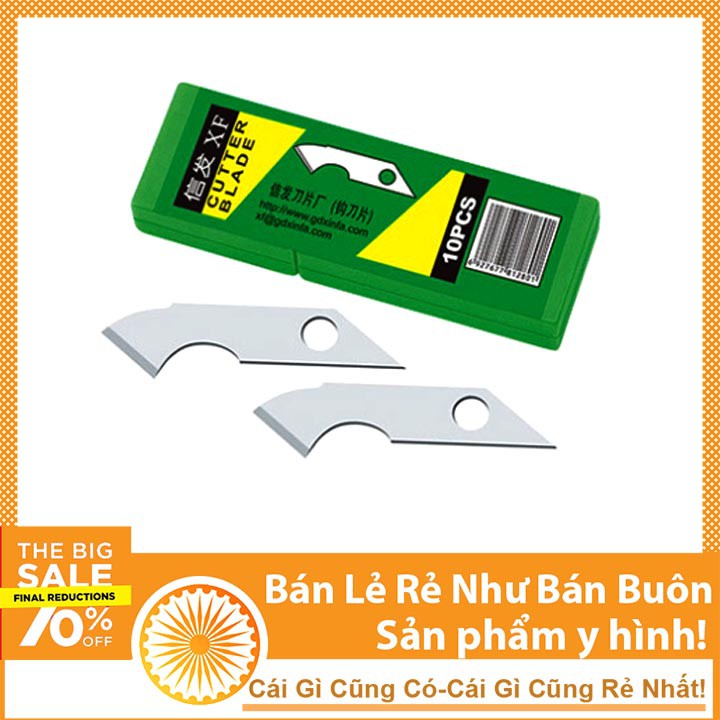 Hộp Lưỡi Dao Cắt Mica 10 Chiếc Sắc Bén