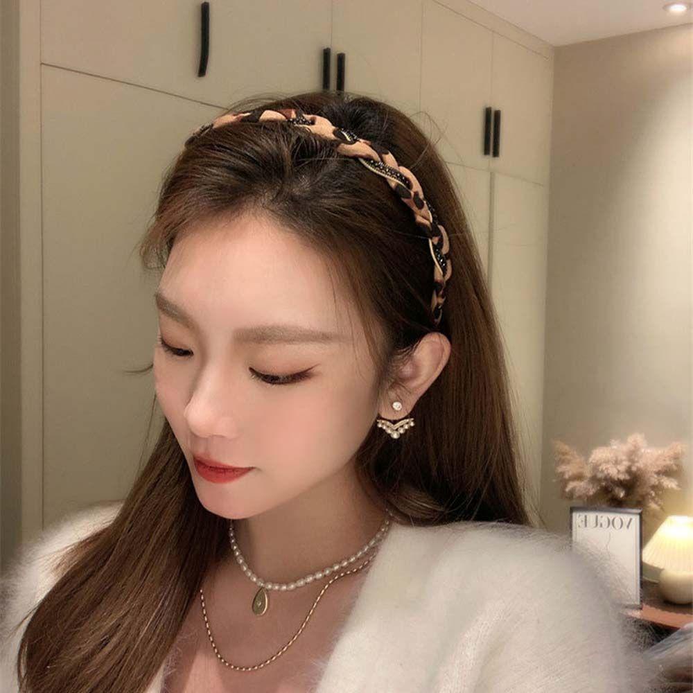 Băng Đô Xoắn Họa Tiết Da Báo Ngọt Ngào Thanh Lịch Cho Nữ|Băng Đô Cài Tóc Đơn Giản Thời Trang Cho Nữ