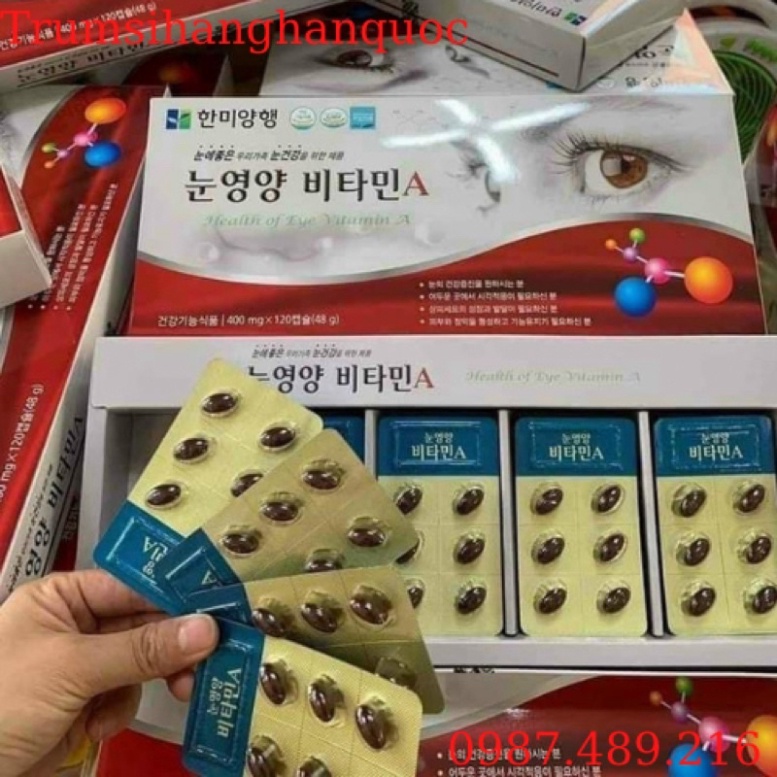 Viên uống bổ mắt HANMI Hàn Quốc 120 viên (Health Of Eye Vitamin A) [ Hàng Mới Về ]